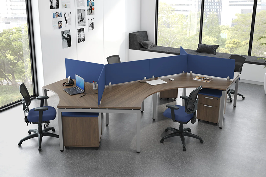 4 Seater Sharing Workstation Manufacturer in Ahmedabad